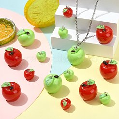 20Pcs 4 Styles Spray Painted Opaque Resin Pendants&nbsp;RESI-FS0002-42