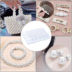 4 Styles ABS Plastic Imitation Pearl Beads&nbsp;KY-YW0001-72C