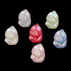 Luminous UV Plating Rainbow Iridescent Acrylic Beads&nbsp;PACR-E002-07