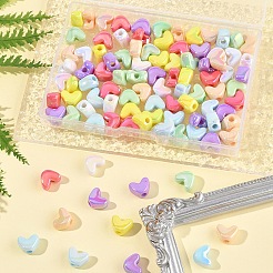 98Pcs 7 Colors UV Plating Opaque Acrylic Beads&nbsp;MACR-FS0002-16