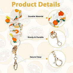 DIY Cloth Wristband Keychain Making Kits&nbsp;DIY-CN0003-22A