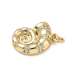Brass Micro Pave Cubic Zirconia Pendants&nbsp;KK-D426-25E-G