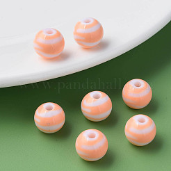 Opaque Striped Acrylic Beads&nbsp;LS-MACR-S373-27A-08