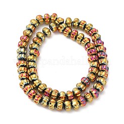 Electroplate Glass Beads&nbsp;GLAA-G106-02A-FP01