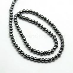 Grade AAA Magnetic Synthetic Hematite Round Bead Strands&nbsp;G-G644-E-11