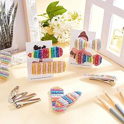 DIY Alligator Hair Clip Making Kits&nbsp;DIY-SC0013-84