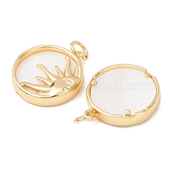 Natural Shell Pendants&nbsp;KK-L188-38G-1