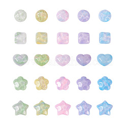 50Pcs 25 Styles Opaque Resin Cabochons&nbsp;CRES-BT0001-04