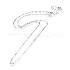 Brass Rolo Chain Necklaces Making&nbsp;MAK-L025-04P