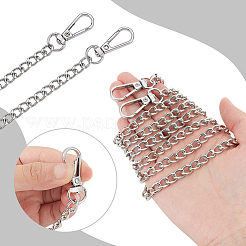 10Pcs Zinc Alloy Curb Chain Purse Chains&nbsp;FIND-PH0028-25P
