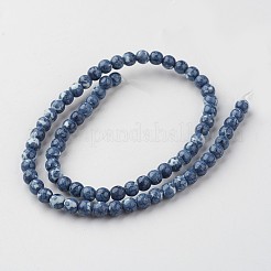 Natural Ocean White Jade Bead Strands&nbsp;G-G916-6mm-05