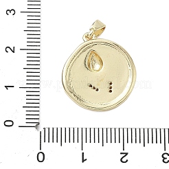 Brass Micro Pave Cubic Zirconia Pendants&nbsp;KK-K368-05A-01