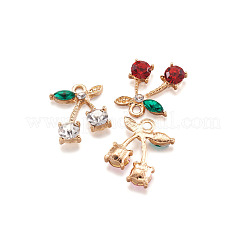 Alloy Rhinestone Pendants&nbsp;ALRI-TA0001-03G