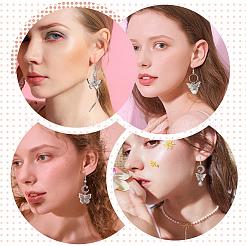 DIY Butterfly Drop Earring Making Kits&nbsp;DIY-SC0018-68