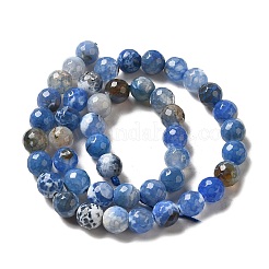 Natural Fire Crackle Agate Beads Strands&nbsp;G-D210-8mm-M1
