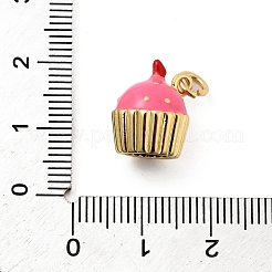 Brass Enamel Charms&nbsp;KK-A268-22G