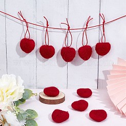 10Pcs Wool Felt Cabochons&nbsp;AJEW-SC0001-48