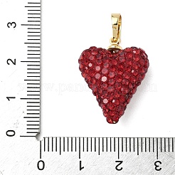 Brass Rhinestone Pendants&nbsp;KK-K293-48B-G