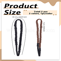 2Pcs 2 Colors Wigs Headbands&nbsp;OHAR-LP0001-39