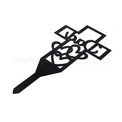 Halloween Iron Dad Heart Memorial Grave Plaque Stake Inserts Decoration&nbsp;FIND-WH0152-159A