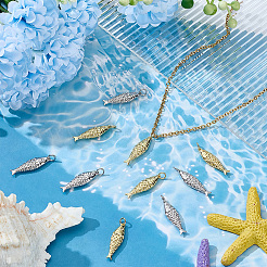 10Pcs 2 Colors Rack Plating Brass Pendants&nbsp;KK-ME0003-38