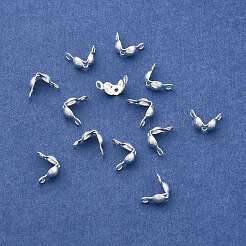Brass End Bead Tips&nbsp;KK-E248-S-NF