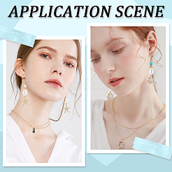 DIY Natural Shell Dangle Earrings Making Kit&nbsp;DIY-SC0025-14