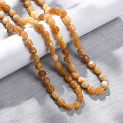 Natural Dyed Malaysia Jade Tumble Stone Nuggets Beaded Long Necklaces for Women&nbsp;NJEW-F340-A02