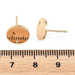 SHEGRACE Brass Stud Earring Findings&nbsp;XGRQ64621-857G