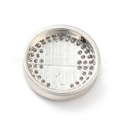 Brass Micro Pave Clear Cubic Zirconia Beads&nbsp;KK-E001-01P
