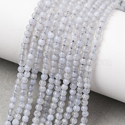 Natural Blue Lace Agate Beads Strands&nbsp;G-H358-A02-3mm-01