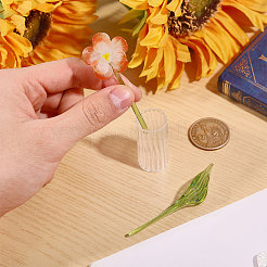 2Pcs Glass Flower Display Decorations&nbsp;AJEW-CO0001-04B