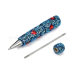 Polymer Clay Rhinestones Ball-Point Pen&nbsp;OFST-D300-05P-R