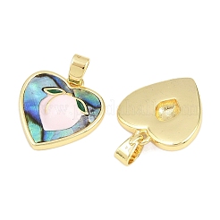 Natural Paua Shell Pendants&nbsp;KK-D005-04B-G