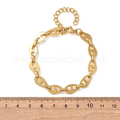 304 Stainless Steel Mariner Link Chains Bracelets for Women&nbsp;BJEW-F536-20G
