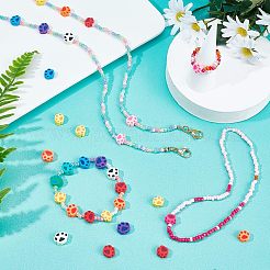 5 Strands Handmade Polymer Clay Beads Strands&nbsp;CLAY-NB0001-44