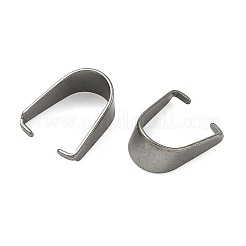 Tarnish Resistant 201 Stainless Steel Snap on Bails&nbsp;STAS-Q007-1