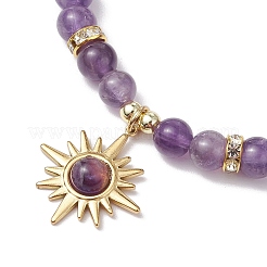 Natural Gemstone Beaded Stretch Bracelets&nbsp;BJEW-JB11439
