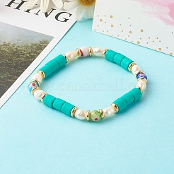 Handmade Polymer Clay Stretch Bracelets&nbsp;BJEW-JB06351