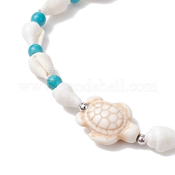 2Pcs 2 Styles Shell Beaded Bracelets&nbsp;BJEW-TA00586-02