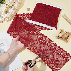 1 Roll 10% Spandex & 90% Nylon Lace Ribbon&nbsp;OCOR-OC0001-96D