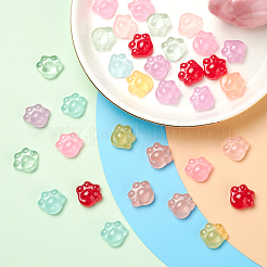 40Pcs 8 Colors Transparent Resin Cabochons&nbsp;RESI-CJ0001-238