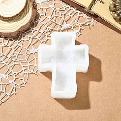 3D Rose Flower with Cross Candle Silicone Molds&nbsp;ST-CJ0043-068