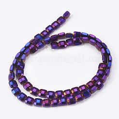 Electroplated Non-magnetic Synthetic Hematite Beads Strands&nbsp;G-P367-C05