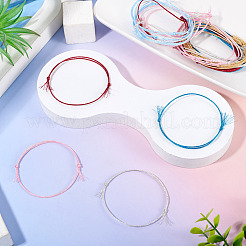 30Pcs 6 Colors Polyester Braided Cord Bracelet Making&nbsp;AJEW-TA00047