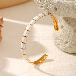 304 Stainless Steel Enamel Cuff Bangles for Women&nbsp;FS-WGB70EE-01