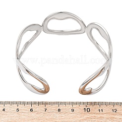 304 Stainless Steel Cuff Bangles for Women&nbsp;BJEW-D306-07P