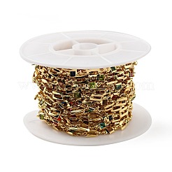 Rack Plating Brass Rectangle & Square Link Chains&nbsp;CHC-C015-01G
