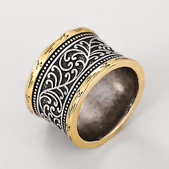 Brass Wide Band Finger Rings for Women&nbsp;WG6EEAC-01
