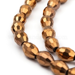 Electroplate Glass Beads&nbsp;GC881Y-4